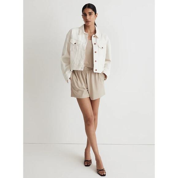 Madewell Slanted Yoke The Trucker Jean Jacket Vintage Canvas Women's Size XXL - Picture 2 of 5